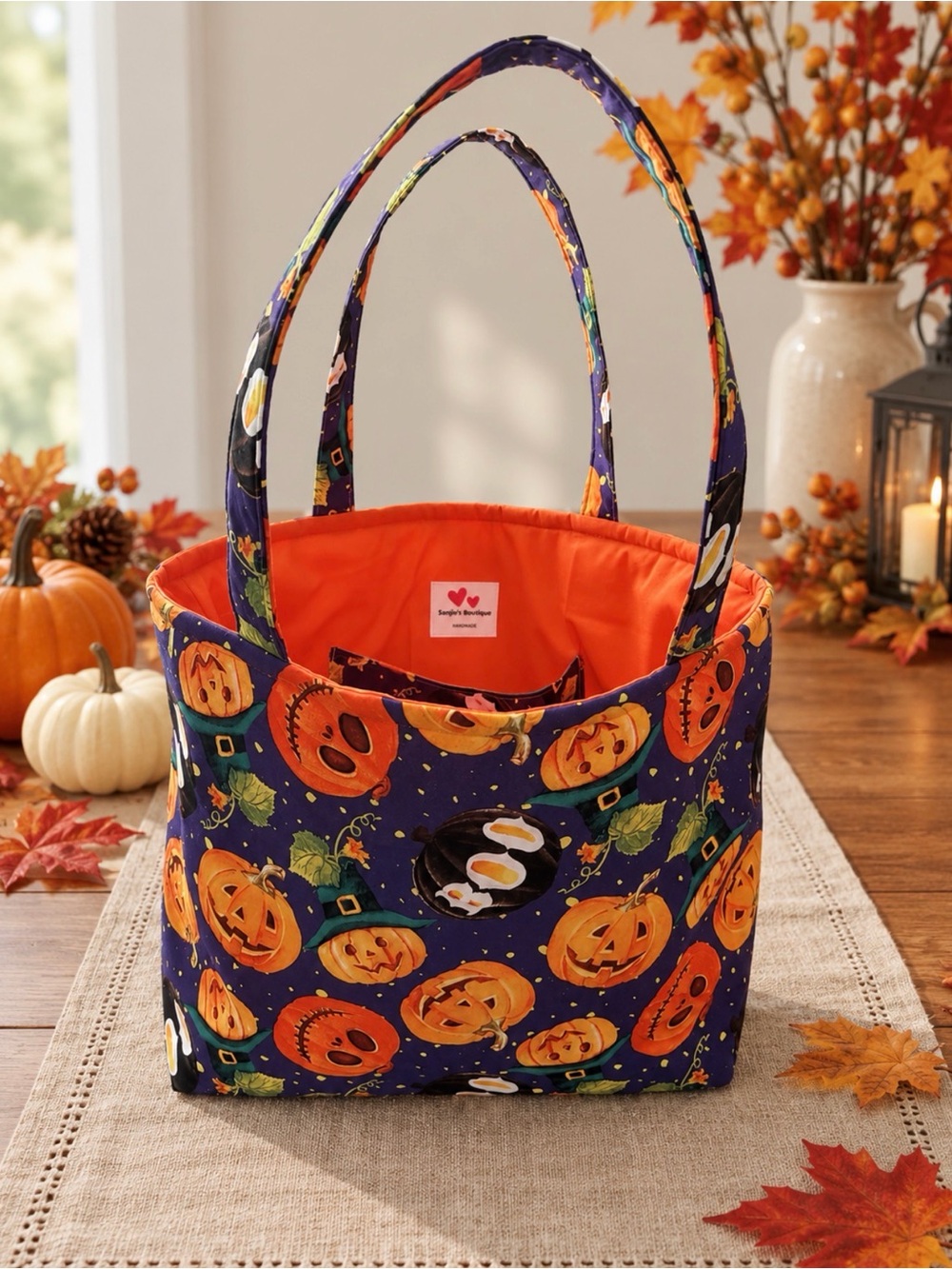 Halloween Pumpkin Tote Bag